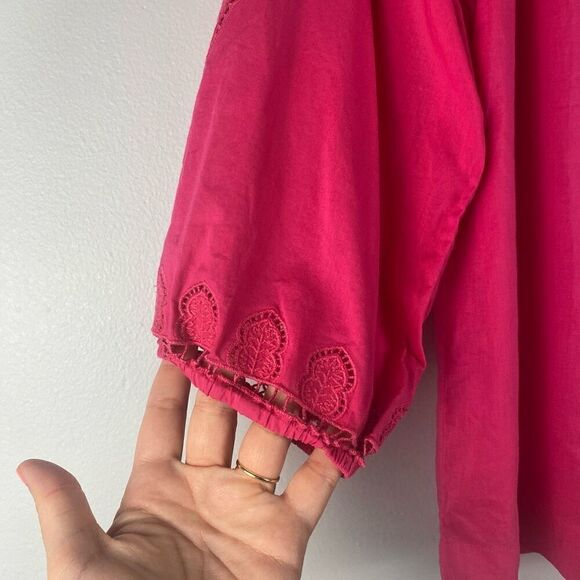 Trina Turk Women's Ojai Lace Embroidery Blouse XS - Picture 14 of 14